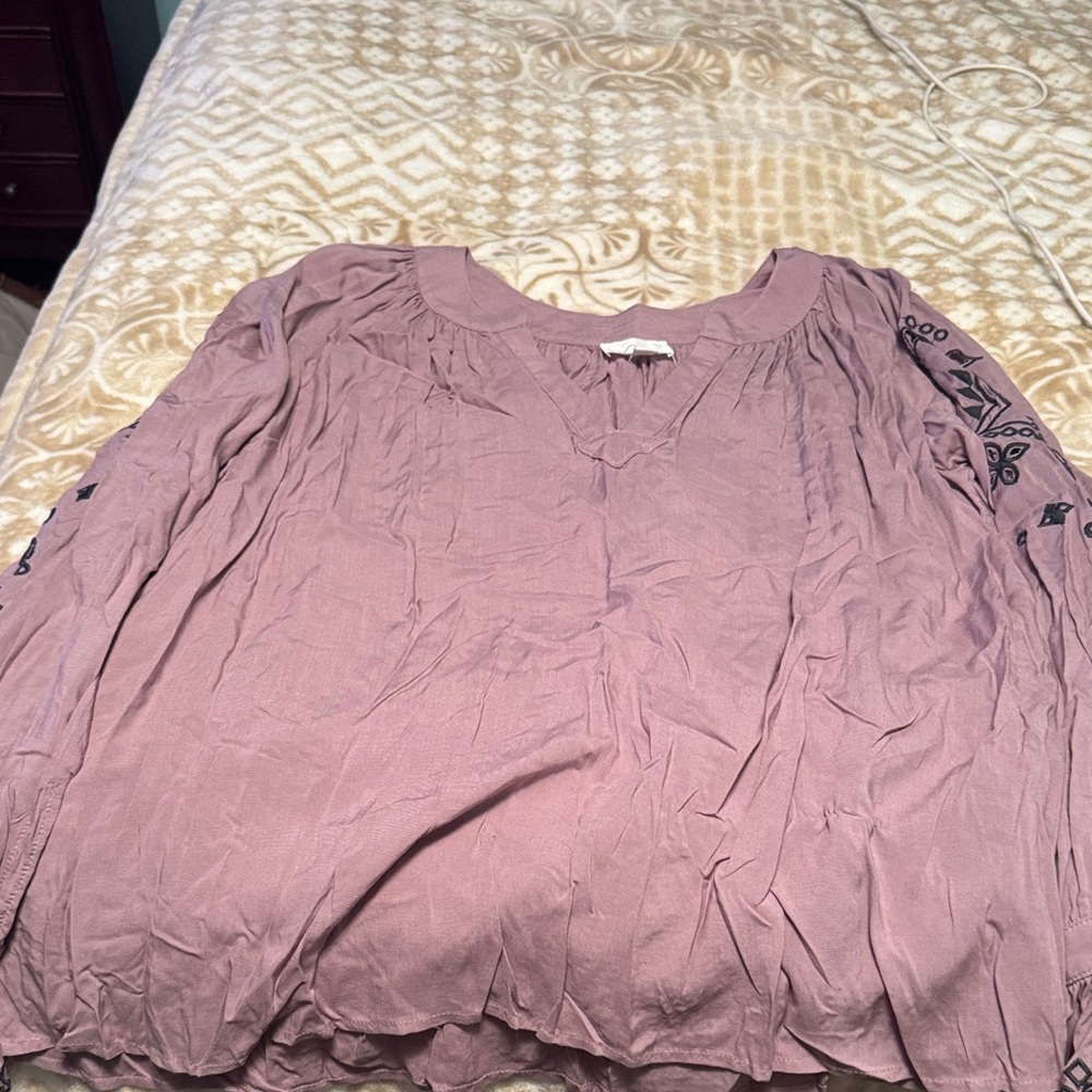 Elegant Mauve Women's Blouse